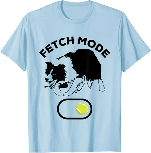 Vista 39 de Border Collie Stuff - Camiseta de pelota de tenis para hombre, Border Collie Fetch, Blanco Gris Oscuro