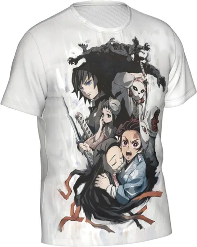 Vista 2 de Camiseta casual con impresión 3D para adultos, unisex, cosplay, anime o hombres y mujeres