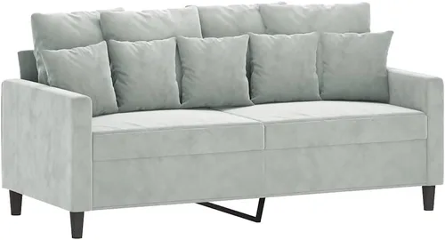 Vista 9 de vidaXL Sofá de 2 plazas, acolchado de terciopelo de lujo, cómodo asiento y almohadas acolchados, diseño moderno, marco de metal resistente