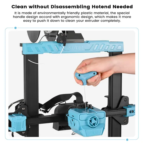 Vista 3 de Kit de herramientas de impresora 3D Sovol, 13 piezas de accesorios para impresora 3D con herramienta de limpieza de boquilla extrusora de tamaño L