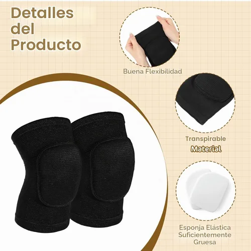 Vista 3 de Rodilleras de voleibol, almohadillas para brazos, codo protector