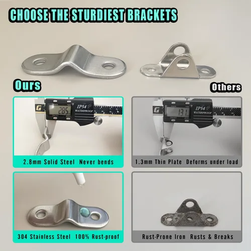 Vista 4 de Anclajes para muebles a prueba de bebés, anclajes de pared para muebles antipuntas para asegurar la cómoda y la estantería, kit de correas