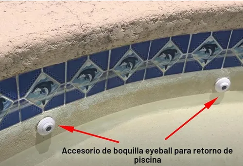 Vista 3 de ATIE Pool Spa Directional Flow Hydrostream Return Jet Fitting SP1419D con apertura ajustable de 3/4 pulgadas globo ocular giratorio para Hayward