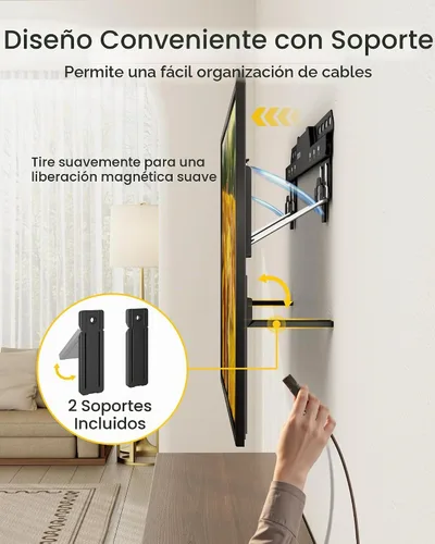 Vista 4 de monTEK Soporte de pared para TV ultra delgado de 0.35 pulgadas