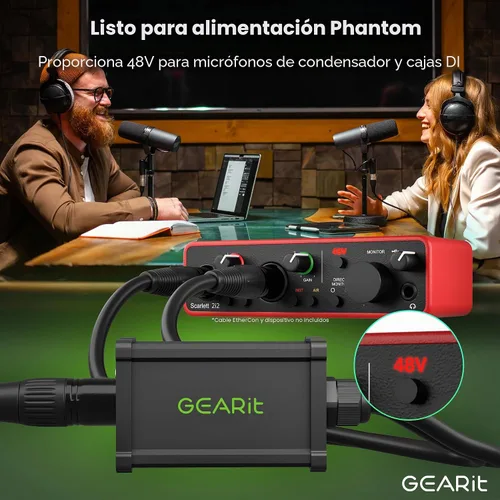 Vista 5 de GEARit Serpiente de 4 canales (cable de derivación de 2 pies) 3 pines XLR/DMX/AES-EBU a Ethercon RJ45 Cat5/Cat6 Ethernet Extensor para escenario