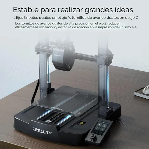 Vista 4 de Paquete de Impresora 3D Creality Ender 3 V3 SE con mejora de arco iris PLA+ 1KG