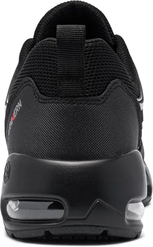 Vista 4 de LARNMERN Zapatos antideslizantes para hombre, para el trabajo, servicio de alimentos, zapatillas impermeables y cómodas, calzado de cocina, zapatos
