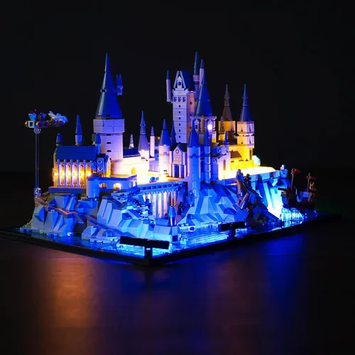 Vista 9 de BrickBling Kit de iluminación LED compatible con Lego Castle and Grounds Building Set, Compatible con Lego 76419 - Luces solamente, sin