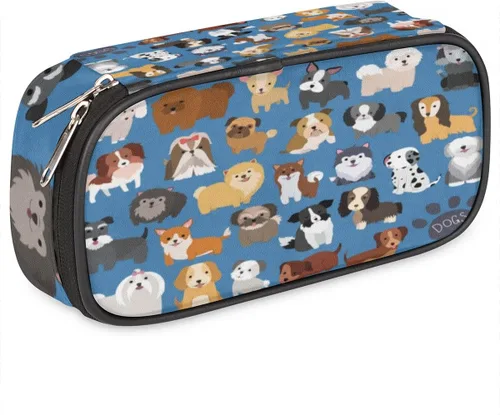 Vista 26 de Pardick Estuche para lápices azteca de gran capacidad, con estampado azteca, con compartimentos con cremallera, para niños, niñas, adultos
