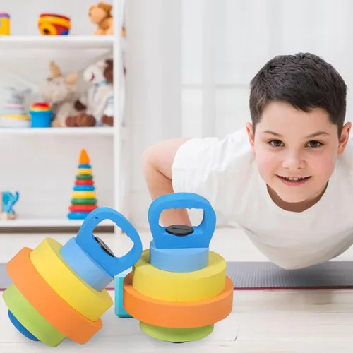 Vista 5 de Toddmomy 1 par de mancuernas ajustables de Eva flotante para natación, playa, vacaciones, fiestas en la piscina, diseño atractivo para entrenamiento