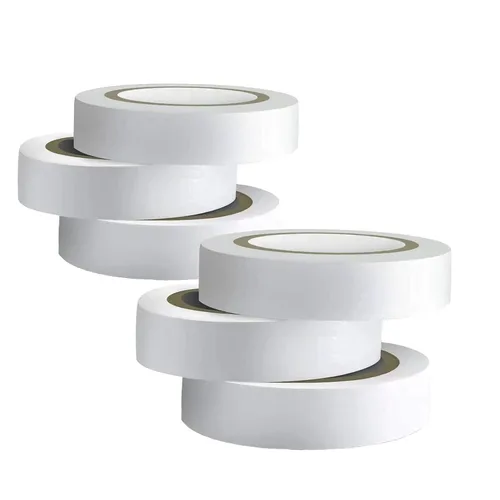 Vista 8 de Wapodeai - 3 unidades de cinta de aislar blanca, cinta impermeable de alta calidad, ignífuga, para interiores y exteriores, de 0.62 pulgadas x 49