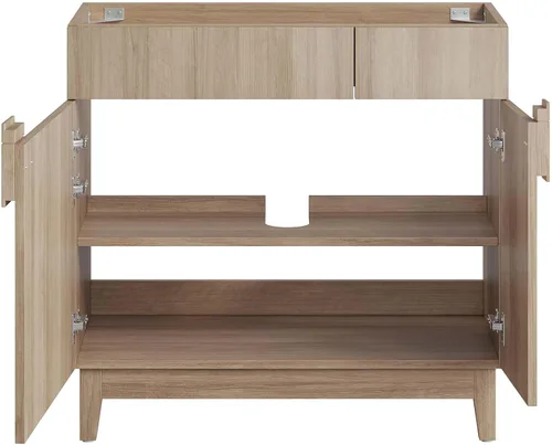 Vista 7 de Modway EEI-6400-OAK Miles - Armario de tocador de baño de 36 pulgadas (lavabo no incluido), roble