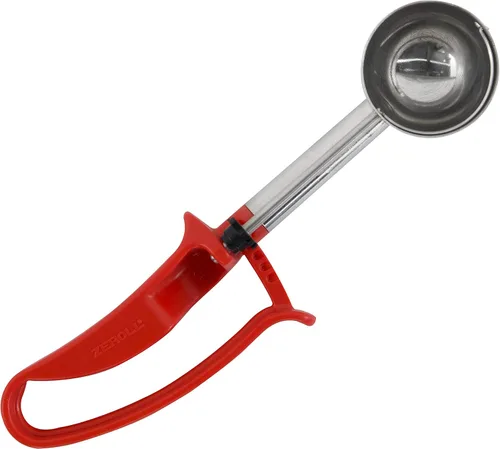 Vista 6 de Zeroll Cuchara Universal de Longitud Extendida EZ Disher para Control de Porciones de Alimentos Diseñada para Uso con Mano Derecha o Izquierda Apta