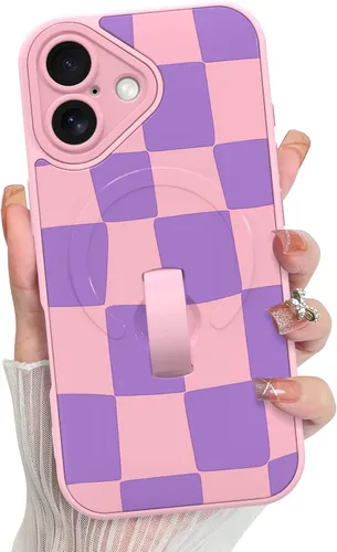 Vista 137 de KANGHAR Compatible con iPhone 17 Pro Case Spot Pattern - Negro Mancha rosada negra