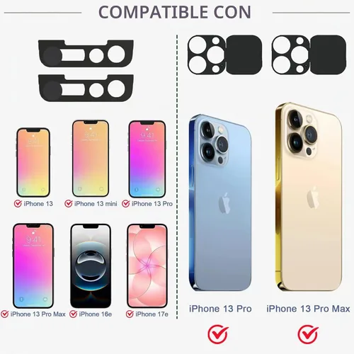 Vista 5 de Funda de privacidad compatible con 13 Pro/iPhone 13 Pro Max con cubierta de cámara frontal, protege la privacidad y la seguridad, pero no afecta