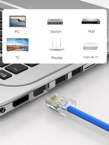 Vista 7 de CableCreation Conectores RJ45 Cat6, paquete de 10 extremos RJ45 Cat6, cable