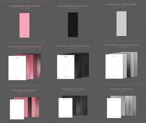 Vista 4 de Dreamus Black Pink - BORN PINK [versión de caja] 2do álbum + póster plegado [edición coreana] (PINK Ver.), YGP0181