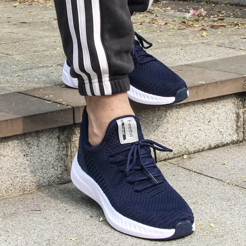 Vista 6 de Feethit - Tenis de correr modernos para hombre antideslizantes, ligeros, transpirables y de malla