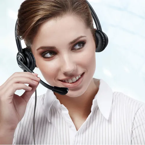 Vista 8 de MAIRDI Auriculares para teléfono celular con micrófono con cancelación de ruido, auriculares para computadora portátil de 0.138 in Jack para trabajo