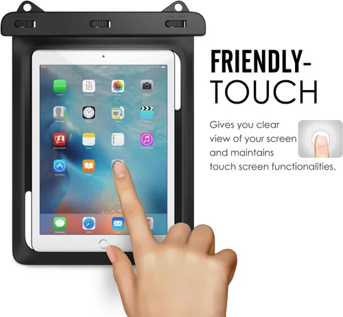 Vista 5 de AICase Universal iPad impermeable, bolsa seca para iPad Pro 10.5, nuevo iPad 9.7 2017/2018, iPad Pro 9.7, iPad Air/Air 2, tabletas de hasta 11.5 5