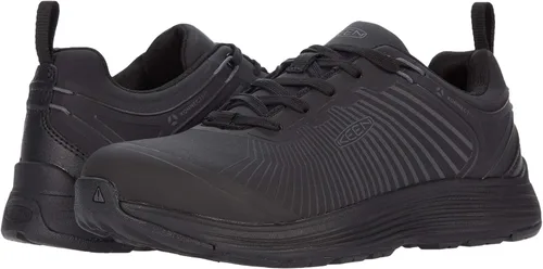 Vista 2 de KEEN Utility Sparta XT Zapatos de trabajo antideslizantes con punta baja de aleación para mujer Negro/Negro