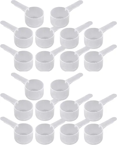 Vista 4 de Cuchara de envasado de medición de plástico de 1.0 fl oz (= 6 cucharaditas/= 29.6 cc/ = 2 cucharadas/1 fl oz), mango mediano - para medir