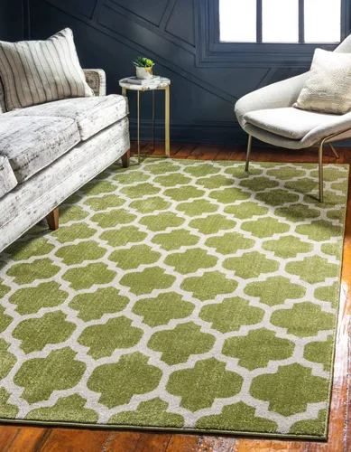 Vista 23 de Unique Loom Trellis Collection - Alfombra de área de Filadelfia, rectangular de 2 pies 2 pulgadas x 3 pies, color morado y marfil