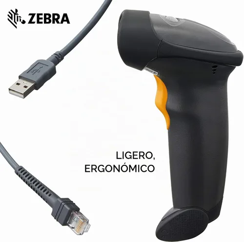 Vista 5 de Symbol Zebra LS2208-SR20007R-NA - Kit de escáner láser con cable serie LS2208-SR20007R-NA