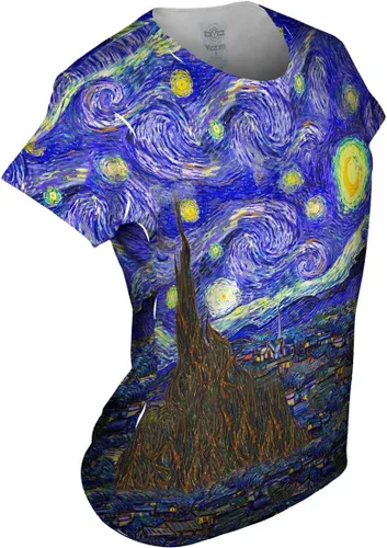 Vista 3 de Vincent Van Gogh The Starry Night - Camiseta para mujer