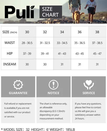 Vista 6 de PULI Pantalones de viaje ligeros para hombre, elásticos, elásticos, impermeables, de secado rápido, con bolsillos