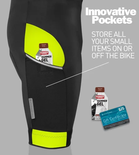 Vista 7 de Aero Tech - Pantalones cortos de ciclismo acolchados para todo el día