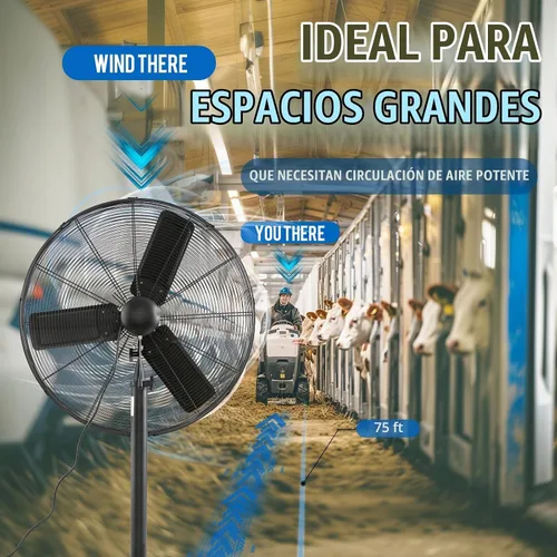 Vista 4 de Iliving – Ventilador de piso de alta velocidad