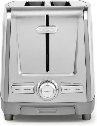 Vista 3 de Cuisinart CPT-160BKS Tostadora clásica de metal de 2 rebanadas, acero inoxidable/negro