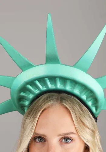 Vista 3 de Kit de Accesorios para Disfraz de Estatua de la Libertad Multicolor