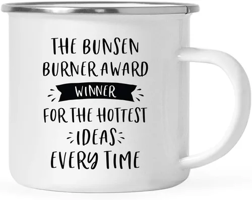 Vista 46 de Andaz Press Taza de café de acero inoxidable de 11 onzas con diseño de fogata, regalo divertido para compañero de trabajo, ganador del premio