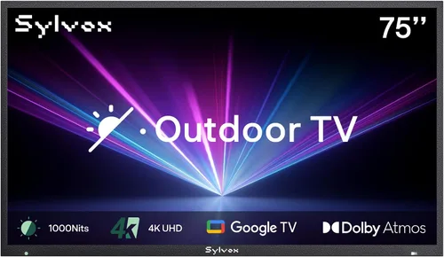Vista 15 de SYLVOX Nueva TV inteligente para exteriores de 43”, Rendimiento impermeable superior, Acabado mate mejorado para efecto antirreflejos mejorado