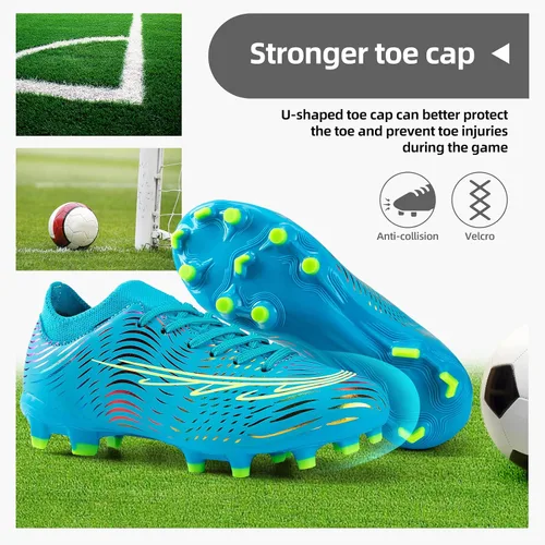 Vista 6 de Zapatos de fútbol para niños, zapatos de fútbol para niñas, zapatos deportivos para exteriores