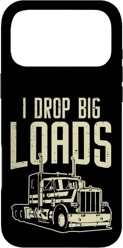 Vista 22 de I Drop Big Loads Semi Truck Truck Driver Trucker - Funda de regalo para iPhone 17