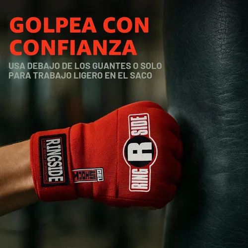 Vista 3 de Ringside guantes de entrenamiento de envoltura rápida para Muay Thai, MMA, Kickboxing