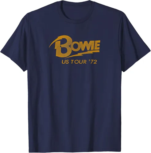 Vista 9 de David Bowie - Camiseta US Tour '72, Negro