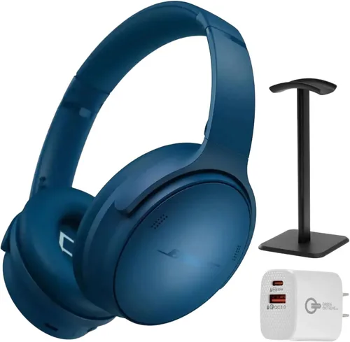 Vista 11 de Bose QuietComfort - Auriculares Bluetooth inalámbricos con cancelación activa de ruido sobre la oreja y micrófono, + cargador de pared verde Extreme