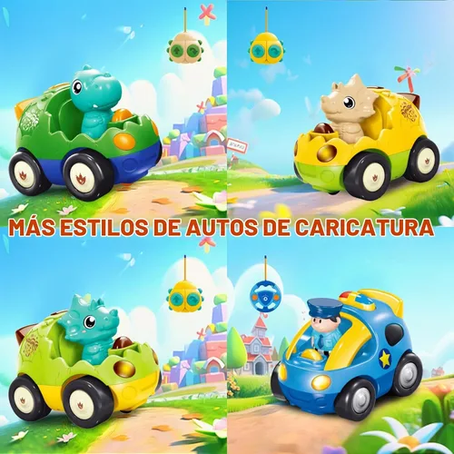Vista 10 de Pup Go Auto RC de dinosaurio para niños de 18 meses + con 2 muñecas Coche Dino Verde Oscuro (49 Mhz)