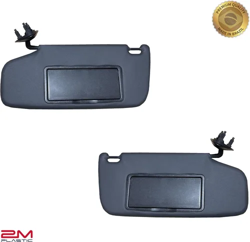 Vista 3 de Visera parasol 2M PLASTIC para Chevy Blazer S10 1995-2005, para conductor y pasajero, calidad OE (negro)