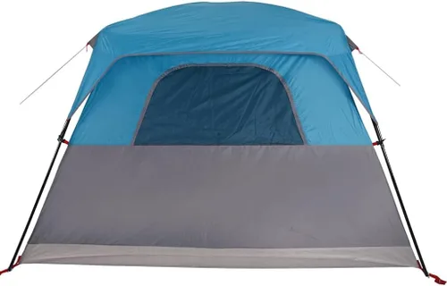 Vista 8 de YAFF Cabina de tienda de campaña para 4 personas azul impermeable, artículos deportivos, recreación al aire libre, camping y senderismo, tiendas