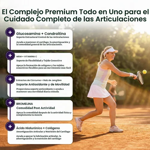 Vista 4 de ForestLeaf Glucosamina Condroitina MSM Complejo Suplemento Articular - 1200mg - 120 Cápsulas