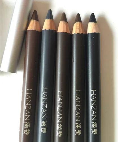 Vista 7 de Lápiz de cejas impermeable delineador de ojos para cejas, lápiz de maquillaje de madera de cedro, herramienta cosmética (EB02 café oscuro)