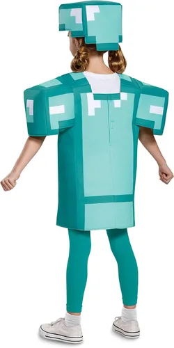 Vista 6 de Armor - Disfraz clásico de Minecraft, azul, mediano (7-8)