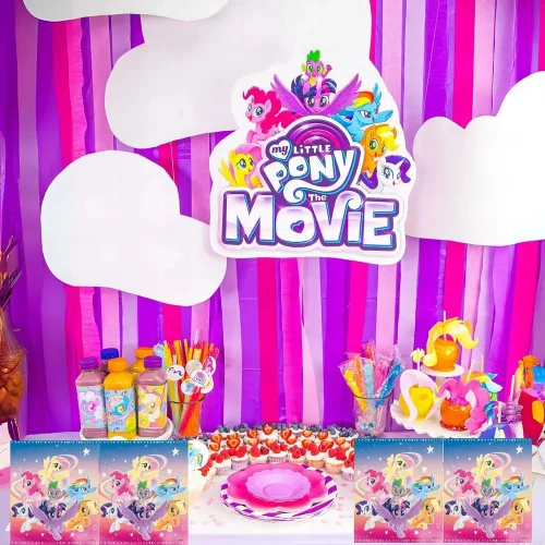 Vista 3 de Unique Colorful & Vibrant My Little Pony Loot Bags (8 piezas) – Material de primera calidad, tamaño perfecto para recuerdos de fiesta, ideal