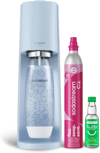 Vista 15 de SodaStream Terra - Paquete para hacer agua con gas en color negro, incluye 3 unidades de CO2 y botella de carbonatación