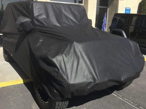 Vista 4 de carscover ajuste personalizado 100% bloquea el sol 2004 – 2017 Jeep Wrangler Unlimited 4 Puerta SUV xtrashield Funda protectora para auto